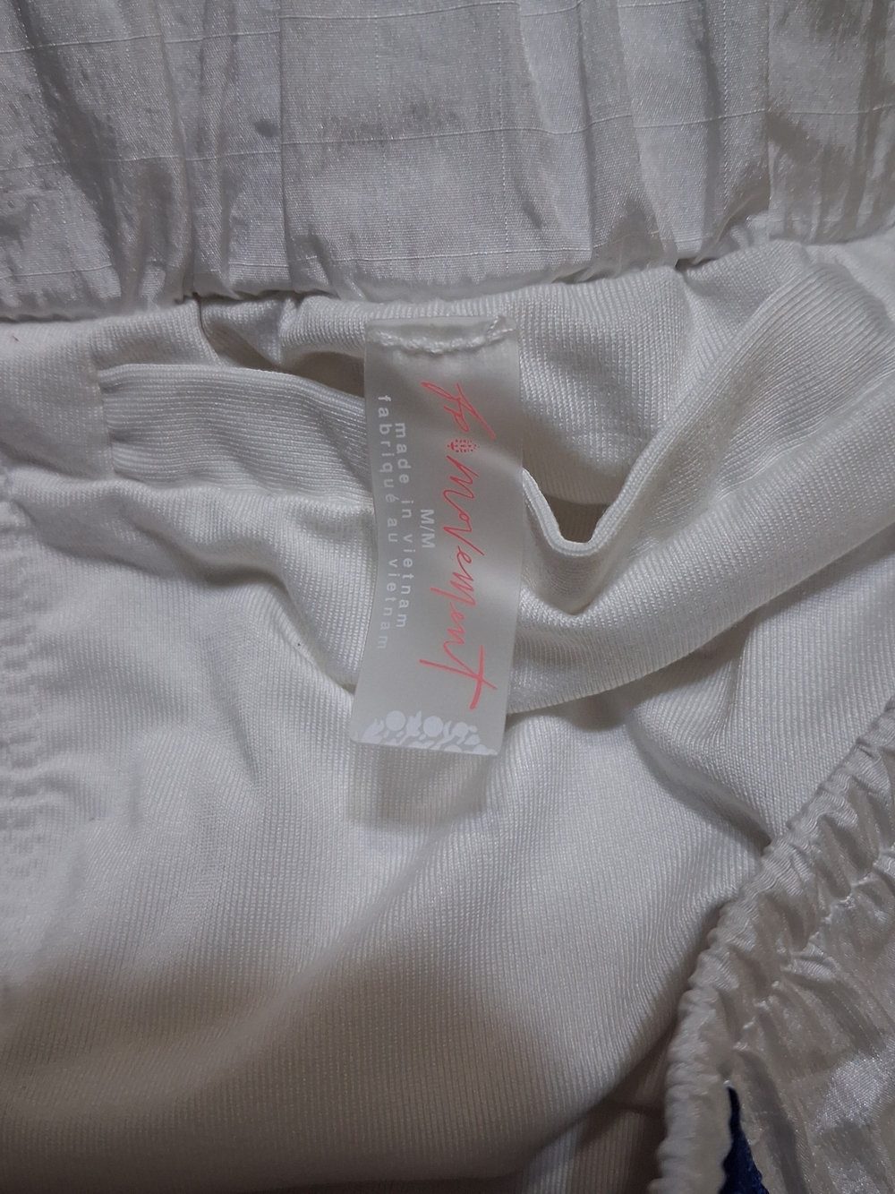 FP Movement by Free People White Athletic Shorts with Navy Trim - Picture 6 of 6